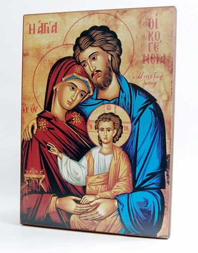Ikona Świętej Rodziny - reprodukcja na desce 20 x 28 e-religijne.pl