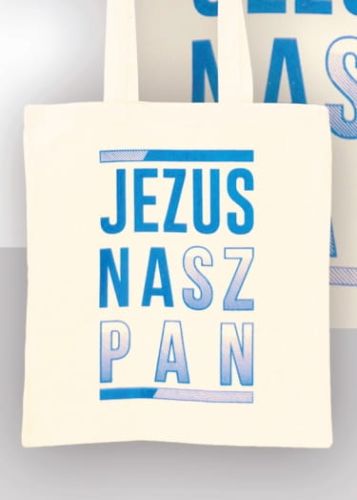  Bawełniana torba na zakupy "Jezus nasz Pan" sklep chrześcijański e-religijne.pl