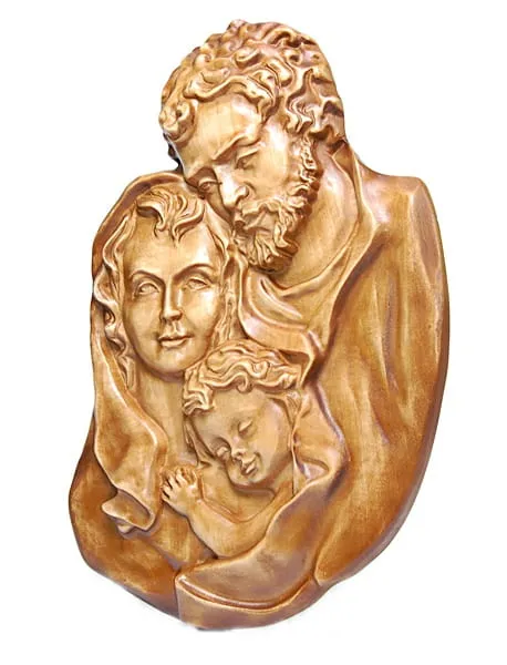 Płaskorzeźba drewniana Święta Rodzina - 61A/W e-religijne.pl