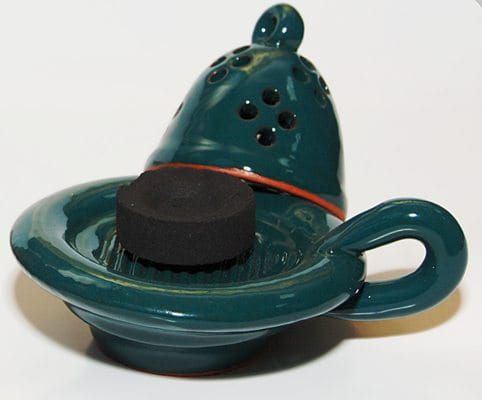 Kadzielniczka domowa gliniana glazurowana e-religijne.pl