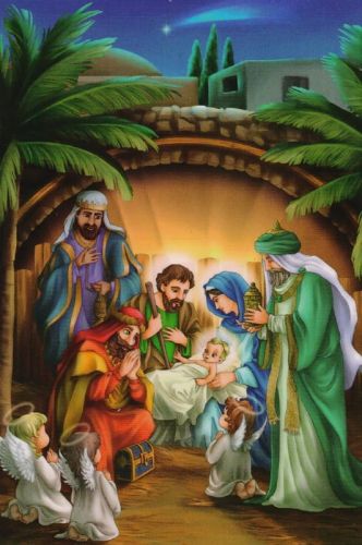 Obrazki na wizytę duszpasterską dla dzieci BN52 (7,5 x 11) księgarnia chrześcijańska e-religijne.pl