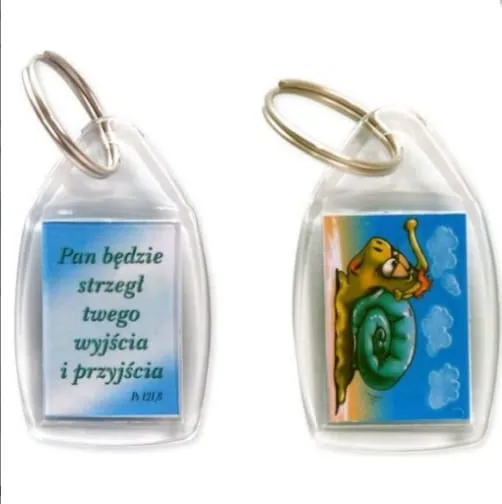 Brelok do kluczy Pan będzie strzegł Twego wyjścia i przyjścia  e-religijne.pl