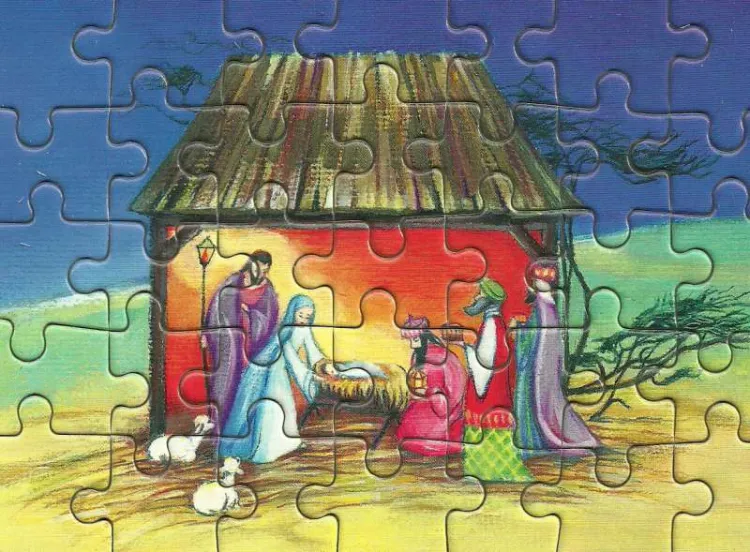 Puzzle religijne dla dzieci - Stajenka Betlejemska e-religijne.pl