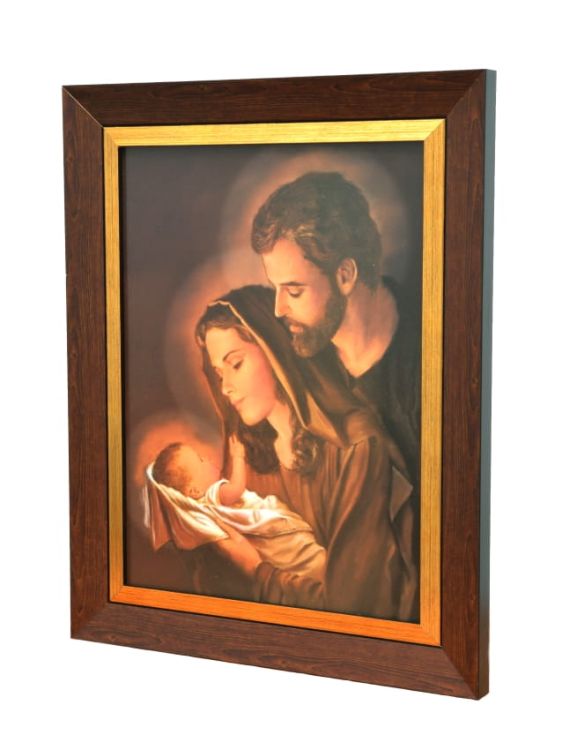Obraz Świętej Rodziny w drewnianej ramie 39 x 48 dewocjonalia sklep religijny