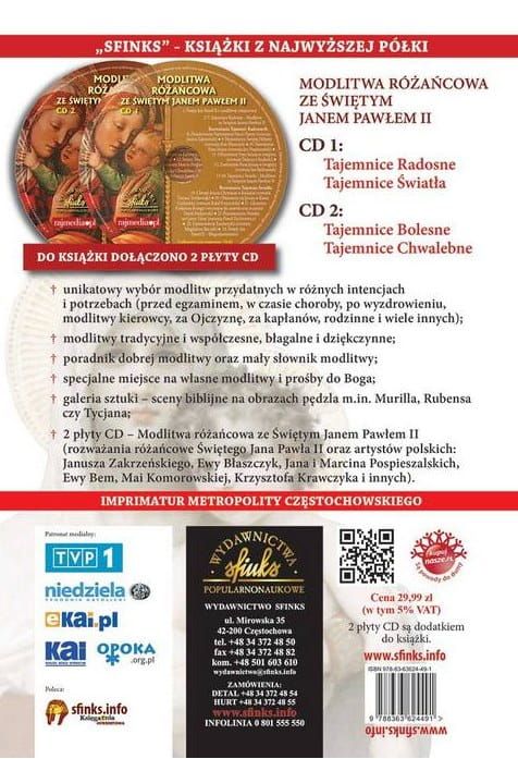 Polski modlitewnik (+ 2 płyty CD z Modlitwą różańcową ze św. Janem Pawłem II) e-religijne.pl