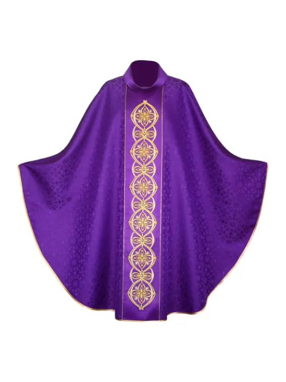Ornat fioletowy z haftem 1-233-4 e-religijne.pl