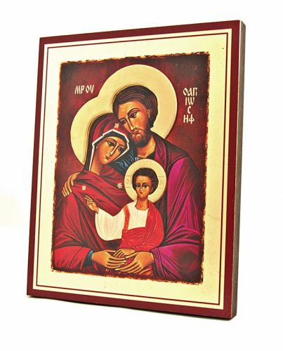 Ikona Świętej Rodziny (VV 25 x 31) z wypukłym nimbem e-religijne.pl