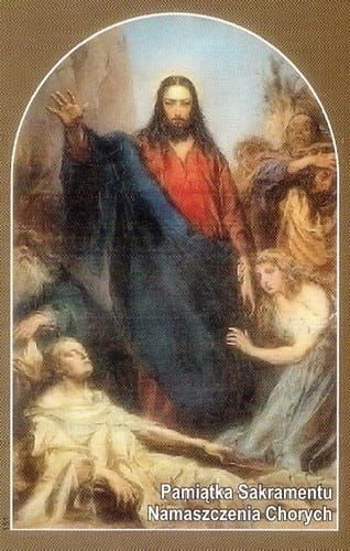 Obrazek Pamiątka Przyjęcia Sakramentu Namaszczenia Chorych - 6 x 9 nr 2 e-religijne.pl