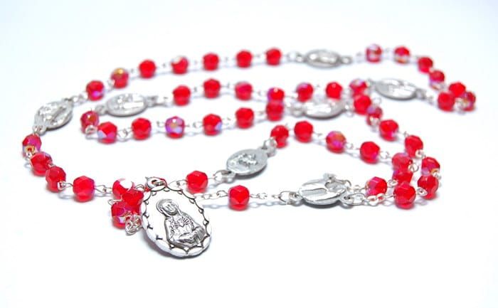 Różaniec koronka do Matki Bożej Bolesnej - Siedmiu Boleści Maryi z Kibeho