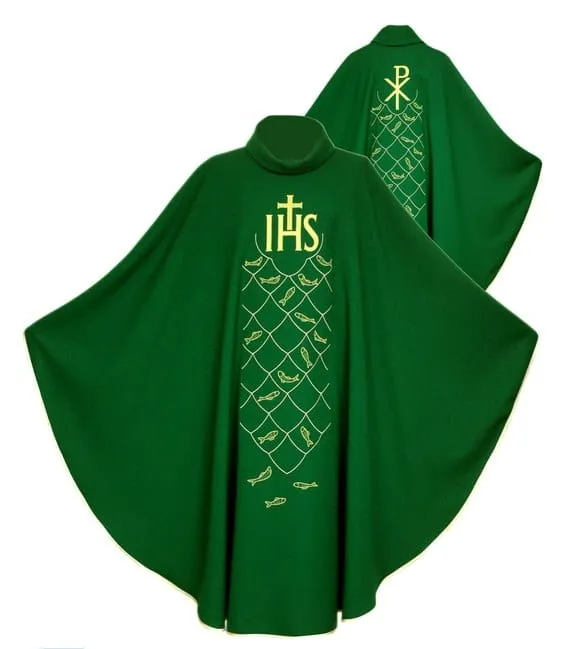 Ornat zielony z motywem Eucharystycznym 1-179-3 e-religijne.pl