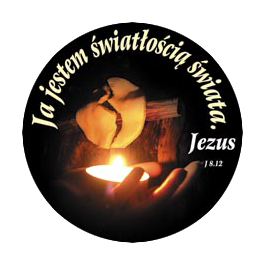 Naklejka religijna Ja jestem Światłością Świata. Jezus e-religijne.pl