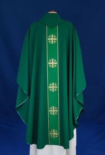  Ornat zielony K87  tył e-religijne.pl