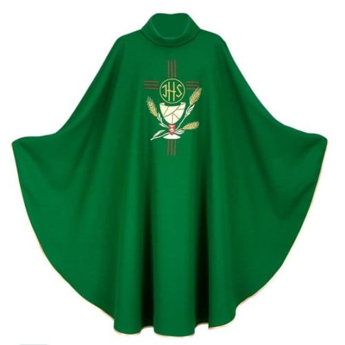 Ornat zielony z motywem Eucharystycznym e-religijne.pl