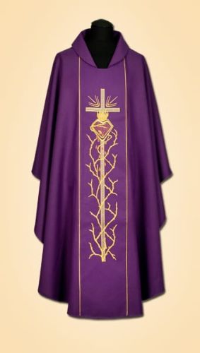 Ornat fioletowy z ikoną AS-WP1 e-religijne.pl