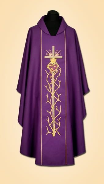 Ornat fioletowy z ikoną AS-WP1 e-religijne.pl