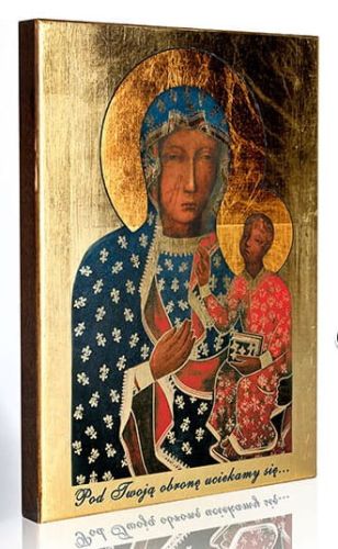 Matka Boża Częstochowska ikona 11,5 x 16 - sklep z ikonami e-religijne.pl