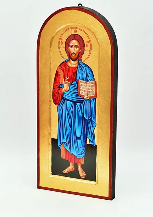 Ikony bizantyjskie -  Ikona Chrystus Pantokrator 19 x 42