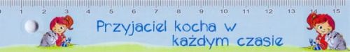 Linijka dziecięca "Przyjaciel kocha ..." księgarnia chrześcijańska e-religijne.pl