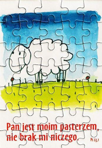 Puzzle religijne dla dzieci -"Pan jest moim pasterzem" E e-religijne.pl
