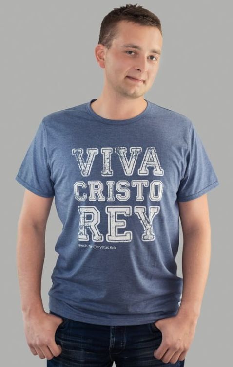 Koszulka religijna męska "Viva Cristo Rey" - 1