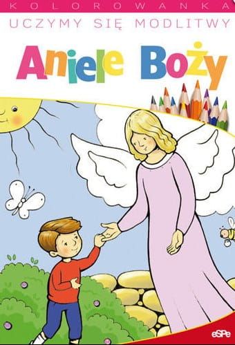 Uczymy się modlitwy. Aniele Boży - kolorowanka religijna dla dzieci e-religijne.pl