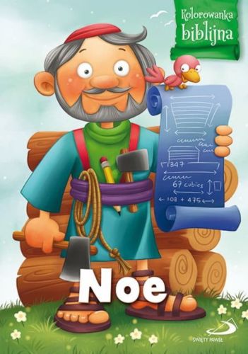 Noe - religijna kolorowanka biblijna dla dzieci