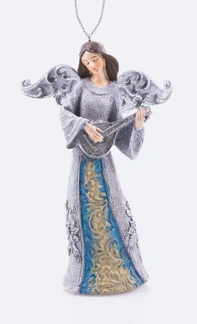 Anioł grający - zawieszka HK-8093G figurki religijne, anioły, św. Rodzina sklep chrześcijański