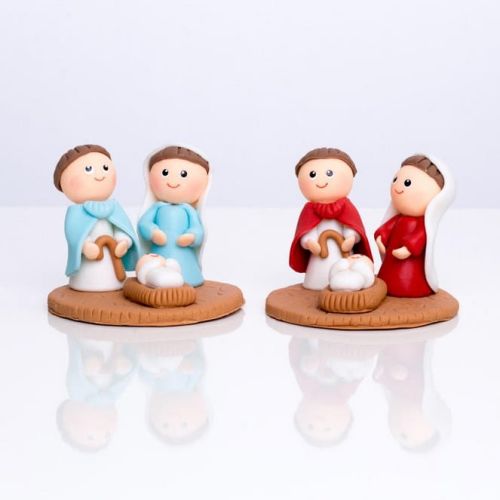 Święta Rodzina szopka z modeliny H15062 - 2 sklep z dewocjonaliami e-religijne.pl