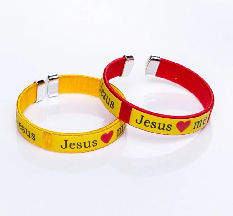 Religijna bransoletka - opaska na rękę I Love JESUS e-religijne.pl