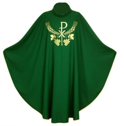Ornat zielony z motywem Eucharystycznym 2 e-religijne.pl