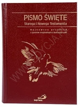 Pismo Święte Stary i Nowy Testament oprawa skóra bordo BEZ ETUI - Edycja św. Pawła e-religijne.pl