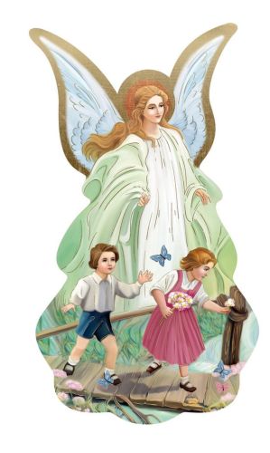 Ikona Anioł Stróż tradycyjny 13 x 24 AW27 księgarnia chrześcijańska sklep z ikonami największy wybór prezentów na chrzest