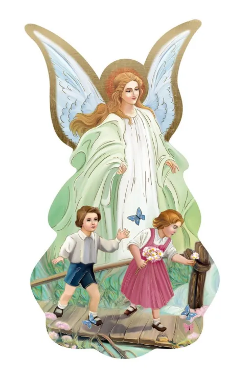 Ikona Anioł Stróż tradycyjny 13 x 24 AW27 księgarnia chrześcijańska sklep z ikonami największy wybór prezentów na chrzest