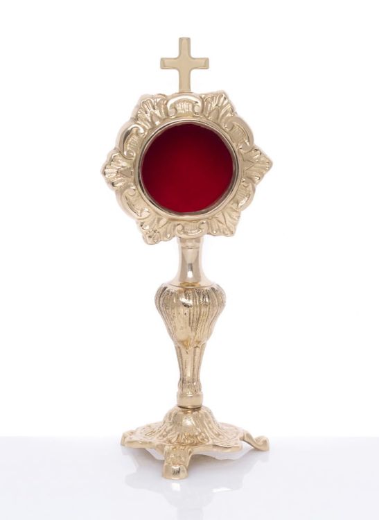 Dewocjonalia i artykuły liturgiczne sklep:  Relikwiarz mosiężny MN-1017