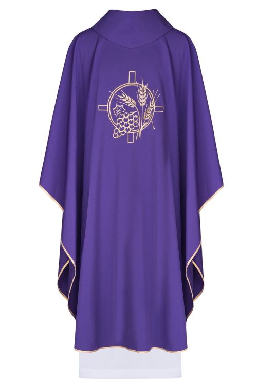 Ornat fioletowy haftowany - sklep dla księdza - dla parafii