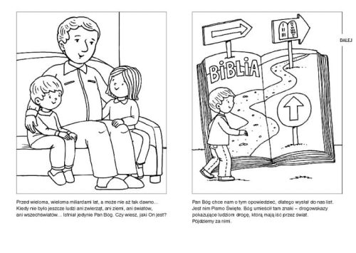 Pismo Święte - drogowskaz od Boga. Kolorowanka e-religijne.pl
