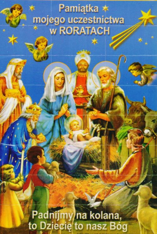  Padnijmy na kolana ... wycinanka kontrolki na adwent księgarnia chrześcijańska e-religijne.pl