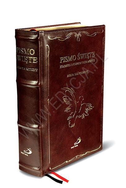  Pismo Święte ST i NT format A4, etui, skóra naturalna brązowa e-religijne.pl