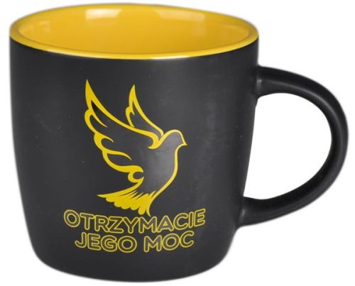 Kubek z nadrukiem religijnym "Otrzymacie Jego moc"