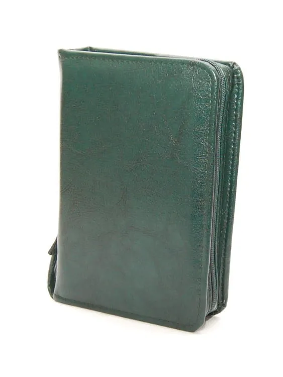 Okładka na Pismo Święte Biblię Tysiąclecia - format oazowy - skóra ekologiczna zielona  e-religijne.pl