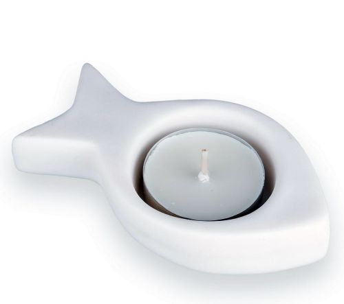 Świecznik alabastrowy RYBKA na podgrzewacz 1005 księgarnia chrześcijańska dewocjonalia