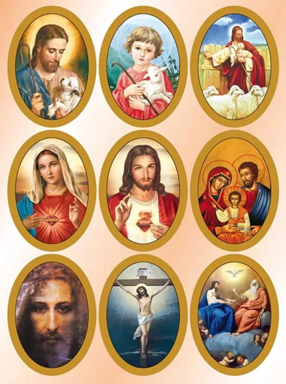 Naklejki religijne JEZUS - ZESTAW księgarnia chrześcijańska dewocjonalia