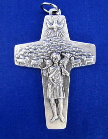 Krzyżyk Dobrego Pasterza do zawieszenia na szyję 4 cm e-religijne.pl