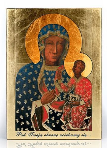 Matka Boża Częstochowska ikona 11,5 x 16 - sklep z ikonami e-religijne.pl