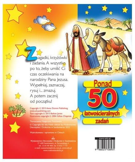 Książka dla dzieci: Moje Boże Narodzenie. Świąteczne odliczanie - Bethan James i Gillian Chapman książki religijne dla dzieci księgarnia e-religijne.pl