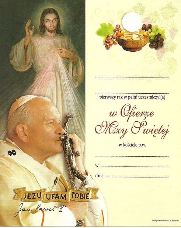 Obrazek Pamiątka I Komunii Świętej - LS1 e-religijne.pl