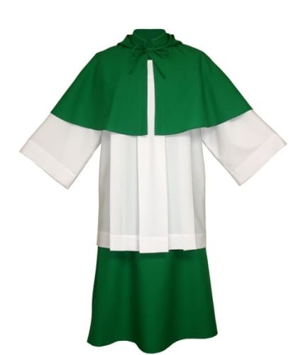 Strój ministrancki dwuczęściowy zielony e-religijne.pl