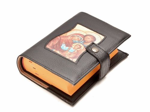 Okładka na Pismo św. z ikoną ze skóry - format oazowy - 3 e-religijne.pl