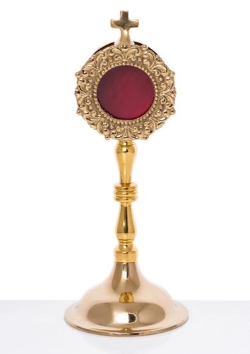 Sklep artykuły liturgiczne - relikwiarze: Relikwiarz mosiężny MN-1006