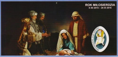 Pomoce duszpasterskie: Obrazki kolędowe na Rok Miłosierdzia - wzór 5 sklep artykuły liturgiczne kolęda